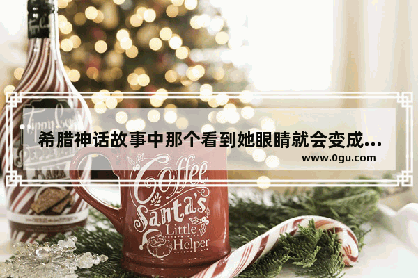 希腊神话故事中那个看到她眼睛就会变成石头的女妖叫什么？那个斩杀她的叫什么 英语考试中的神话故事