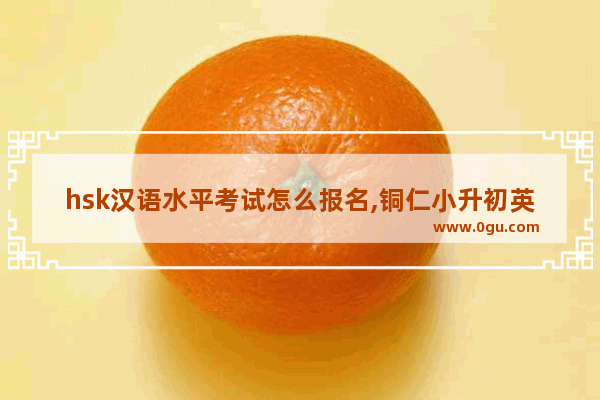 hsk汉语水平考试怎么报名,铜仁小升初英语语法知识点