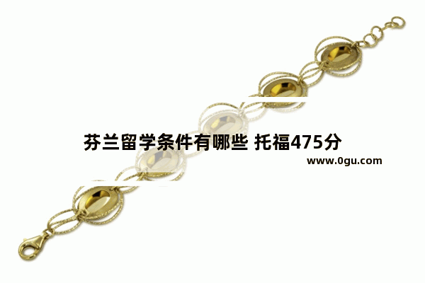 芬兰留学条件有哪些 托福475分