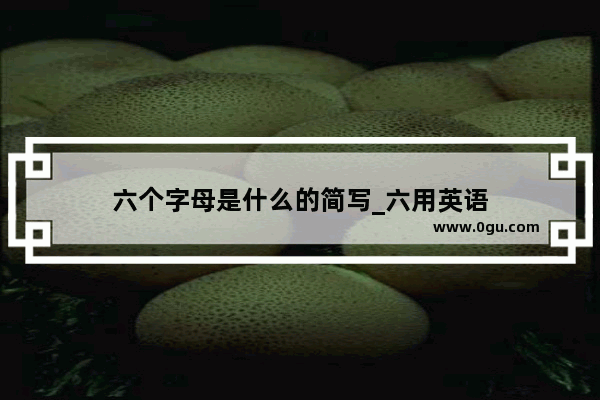 六个字母是什么的简写_六用英语