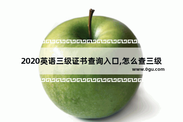2020英语三级证书查询入口,怎么查三级英语考试