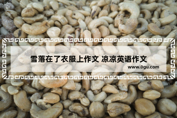 雪落在了衣服上作文 凉凉英语作文