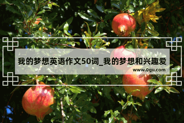 我的梦想英语作文50词_我的梦想和兴趣爱好英语作文