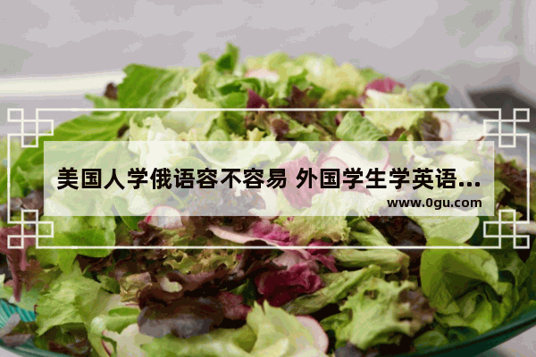 美国人学俄语容不容易 外国学生学英语语法吗