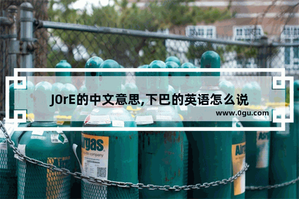 J0rE的中文意思,下巴的英语怎么说