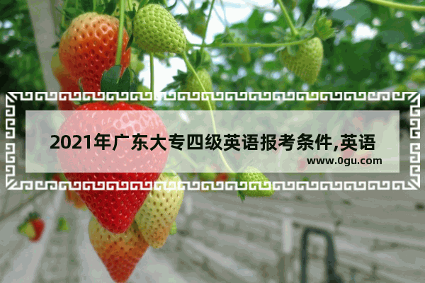 2021年广东大专四级英语报考条件,英语四级考试广东报名