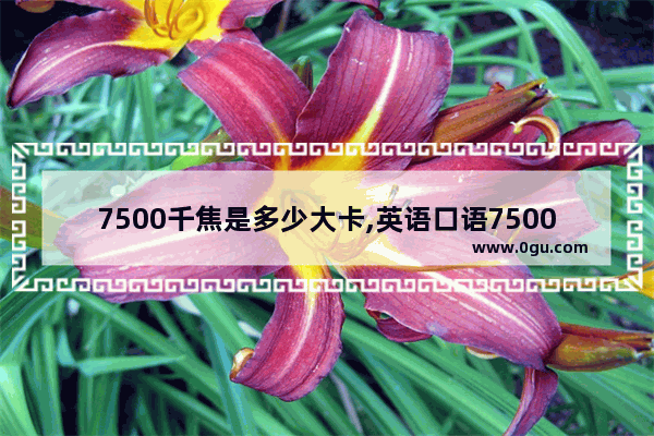 7500千焦是多少大卡,英语口语7500句