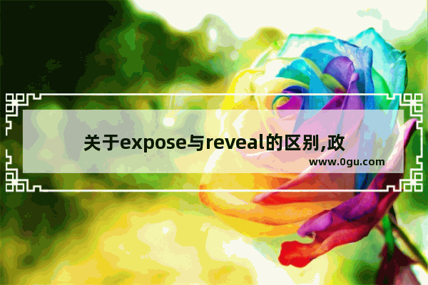 关于expose与reveal的区别,政府物资英语口语