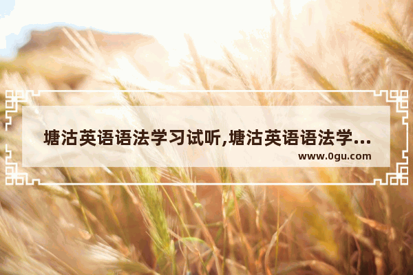 塘沽英语语法学习试听,塘沽英语语法学习试听