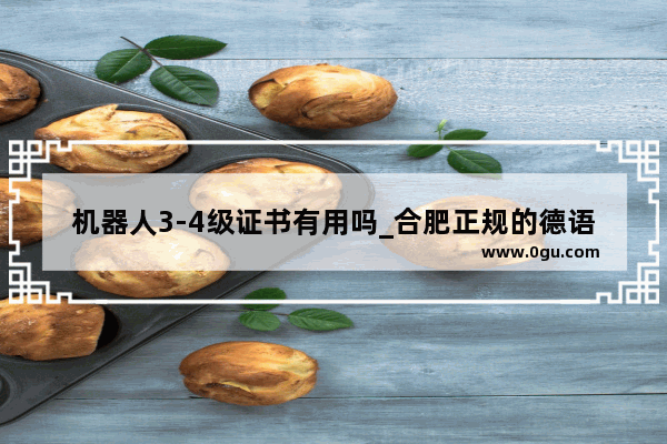 机器人3-4级证书有用吗_合肥正规的德语培训学校