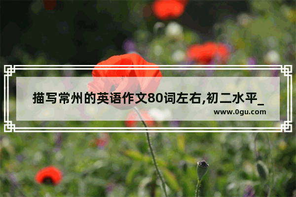 描写常州的英语作文80词左右,初二水平_常州作文英语