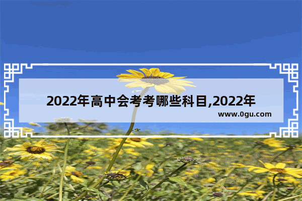 2022年高中会考考哪些科目,2022年英语考试卷高一
