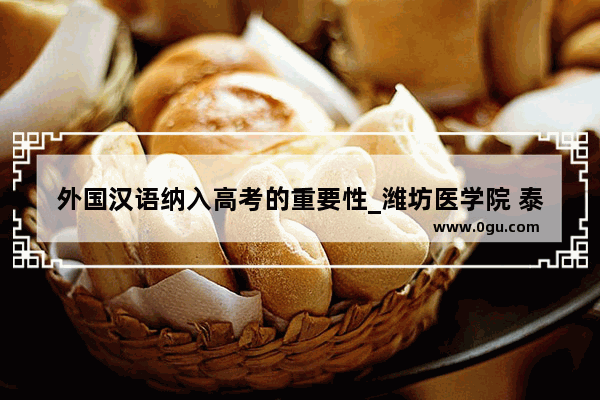 外国汉语纳入高考的重要性_潍坊医学院 泰山医学院 和滨州医学院哪个好些