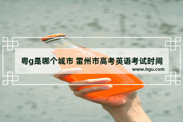 粤g是哪个城市 雷州市高考英语考试时间