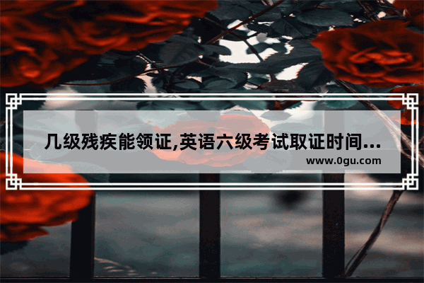 几级残疾能领证,英语六级考试取证时间多久