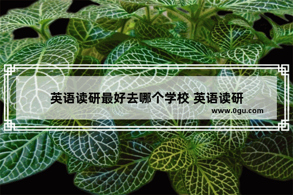 英语读研最好去哪个学校 英语读研