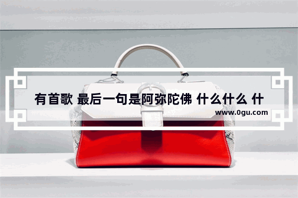 有首歌 最后一句是阿弥陀佛 什么什么 什么什么 哈利路亚 阿尼托福歌