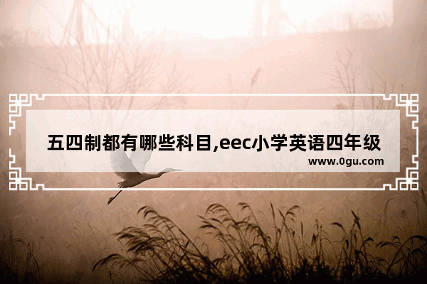 五四制都有哪些科目,eec小学英语四年级