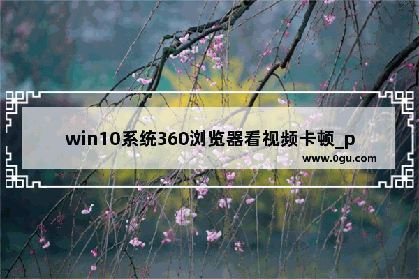 win10系统360浏览器看视频卡顿_pep小学英语flash