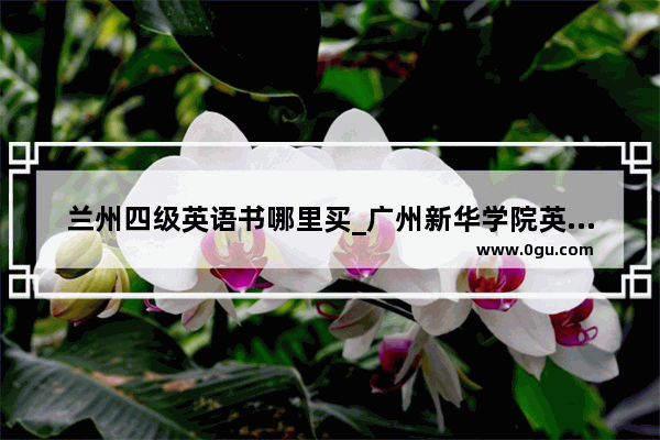 兰州四级英语书哪里买_广州新华学院英语四级不过
