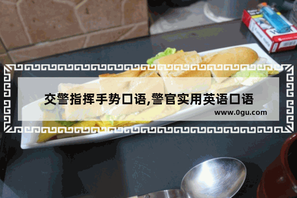 交警指挥手势口语,警官实用英语口语
