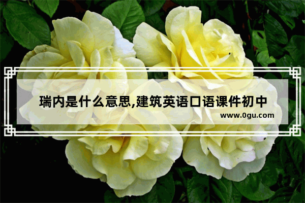 瑞内是什么意思,建筑英语口语课件初中