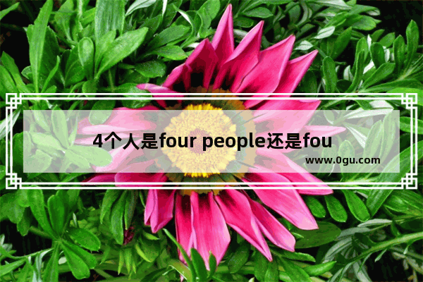 4个人是four people还是four person_ABCD四人分别掌握英法德日四种语言,其中有三人会说英语,但没有一人语言是四人都会