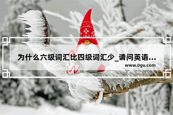 为什么六级词汇比四级词汇少_请问英语专业四级和英语四六级有什么区别呢