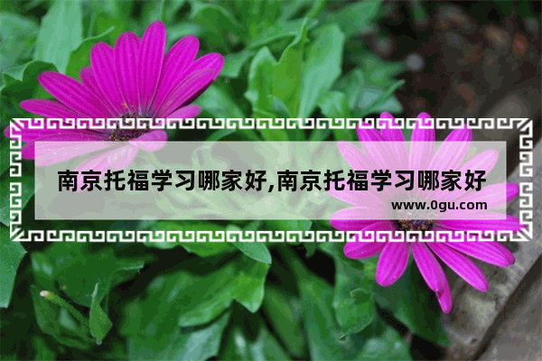 南京托福学习哪家好,南京托福学习哪家好