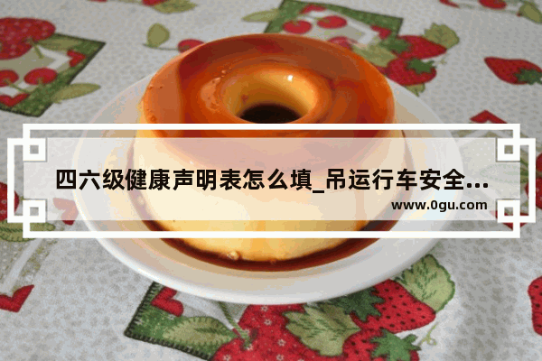 四六级健康声明表怎么填_吊运行车安全承诺书个人承诺内容