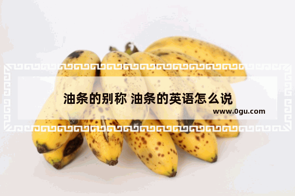 油条的别称 油条的英语怎么说