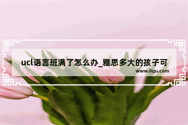 ucl语言班满了怎么办_雅思多大的孩子可以考