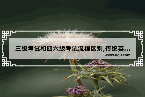 三级考试和四六级考试流程区别,传统英语四级怎么过笔试