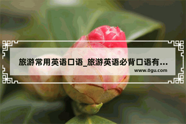 旅游常用英语口语_旅游英语必背口语有哪些