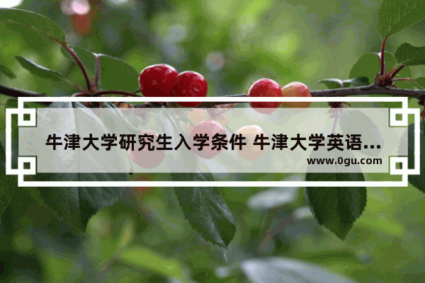 牛津大学研究生入学条件 牛津大学英语六级考试报名