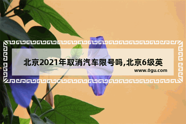 北京2021年取消汽车限号吗,北京6级英语考试取消了吗