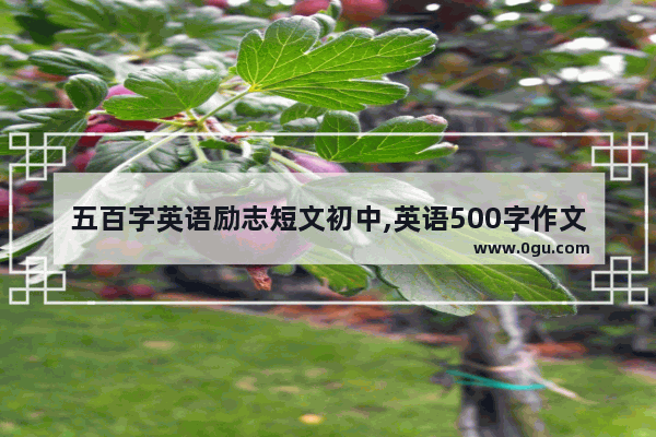 五百字英语励志短文初中,英语500字作文
