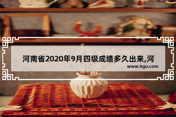 河南省2020年9月四级成绩多久出来,河南省英语四级通过