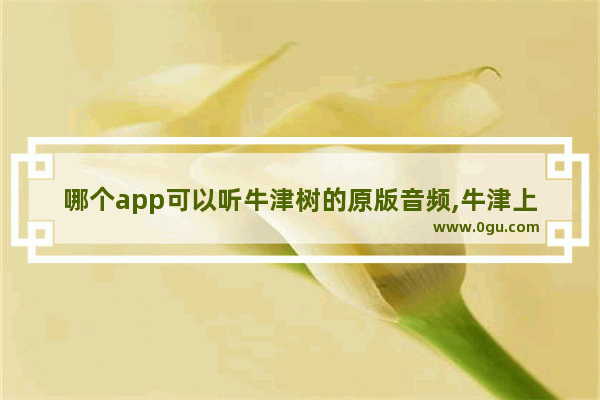 哪个app可以听牛津树的原版音频,牛津上海版小学英语一年级mp3