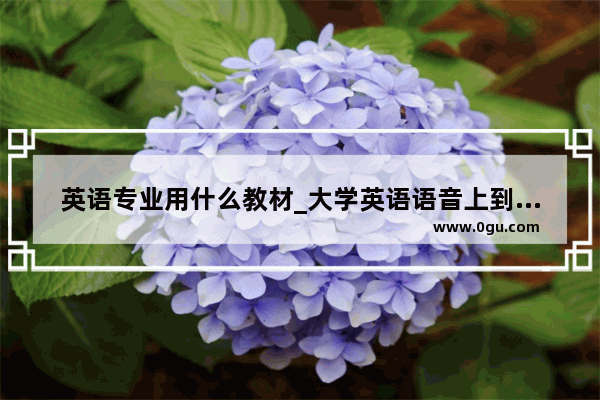 英语专业用什么教材_大学英语语音上到几年级
