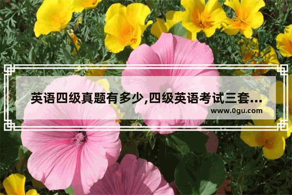 英语四级真题有多少,四级英语考试三套试卷