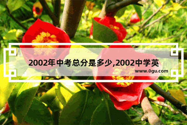 2002年中考总分是多少,2002中学英语考试试卷