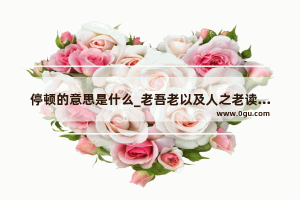 停顿的意思是什么_老吾老以及人之老读时怎么停顿