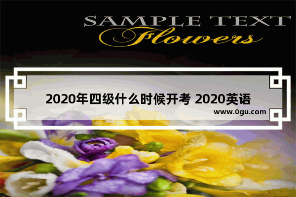 2020年四级什么时候开考 2020英语四级几点开考