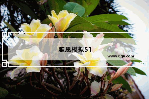 雅思模拟51
