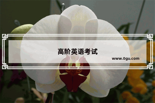 高阶英语考试