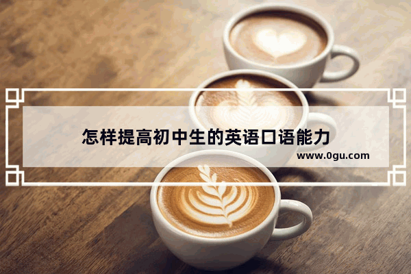 怎样提高初中生的英语口语能力