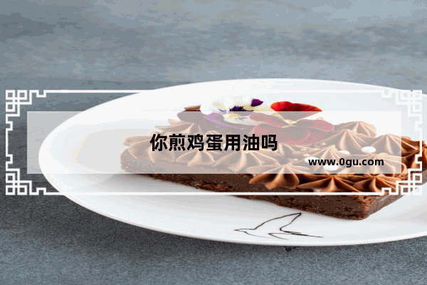 你煎鸡蛋用油吗