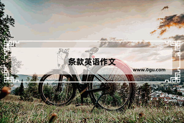 条款英语作文