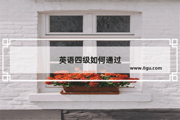 英语四级如何通过